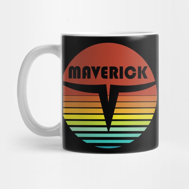 Maverick Retro Sunset by Be More Designs